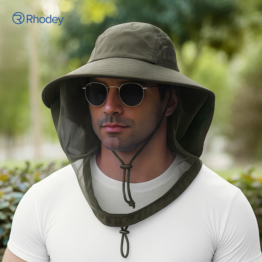 Topi Rimba Outdoor Anti Nyamuk UV Protection Boonie Hat - Rhodey Topi Rimba Outdoor Anti UV Jaring Anti Nyamuk Nylon Boonie Hat - UF122 FH2XGR_HIJAU Topi Rimba Outdoor Anti Nyamuk UV Protection Boonie Hat - Rhodey Topi Rimba Outdoor Anti UV Jaring Anti Nyamuk Nylon Boonie Hat - UF122 FH2XGR_HIJAU