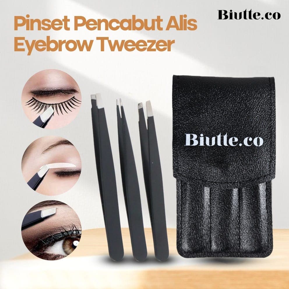 Pinset Pencabut Alis Eyebrow Tweezer 3 PCS