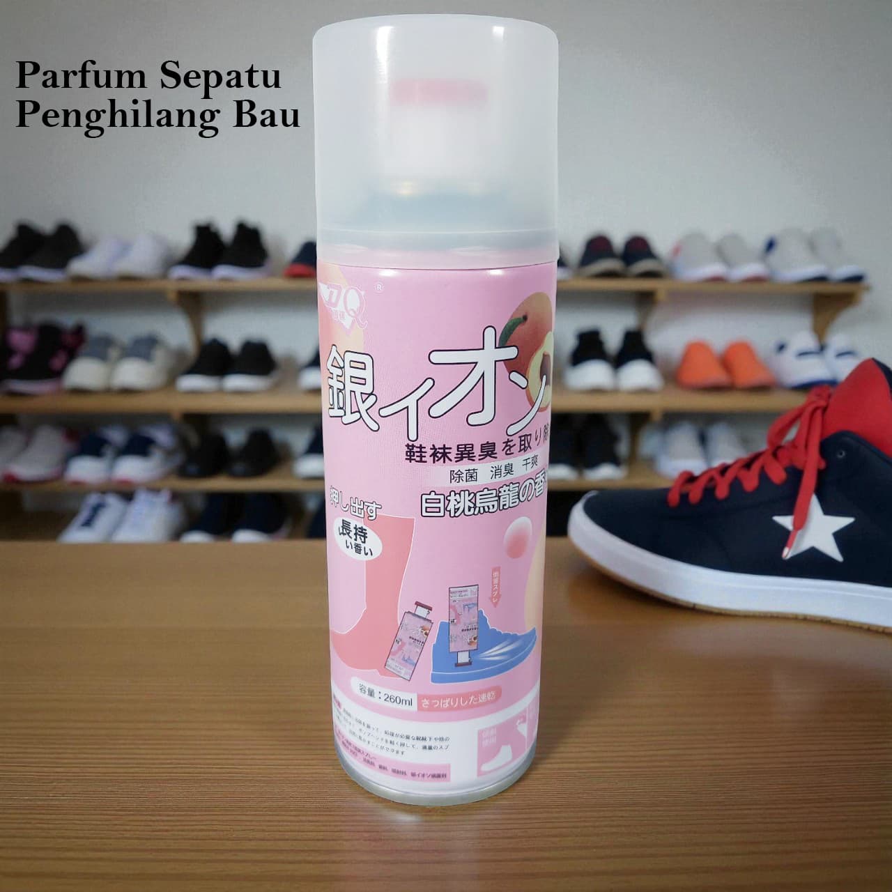 Parfum Sepatu Penghilang Bau Shoe Deodorizer Spray 260ml - DQ Parfum Sepatu Penghilang Bau Shoe Deodorizer Spray 260ml - DR26 OTNKPN_PINK Parfum Sepatu Penghilang Bau Shoe Deodorizer Spray 260ml - DQ Parfum Sepatu Penghilang Bau Shoe Deodorizer Spray 260ml - DR26 OTNKPN_PINK