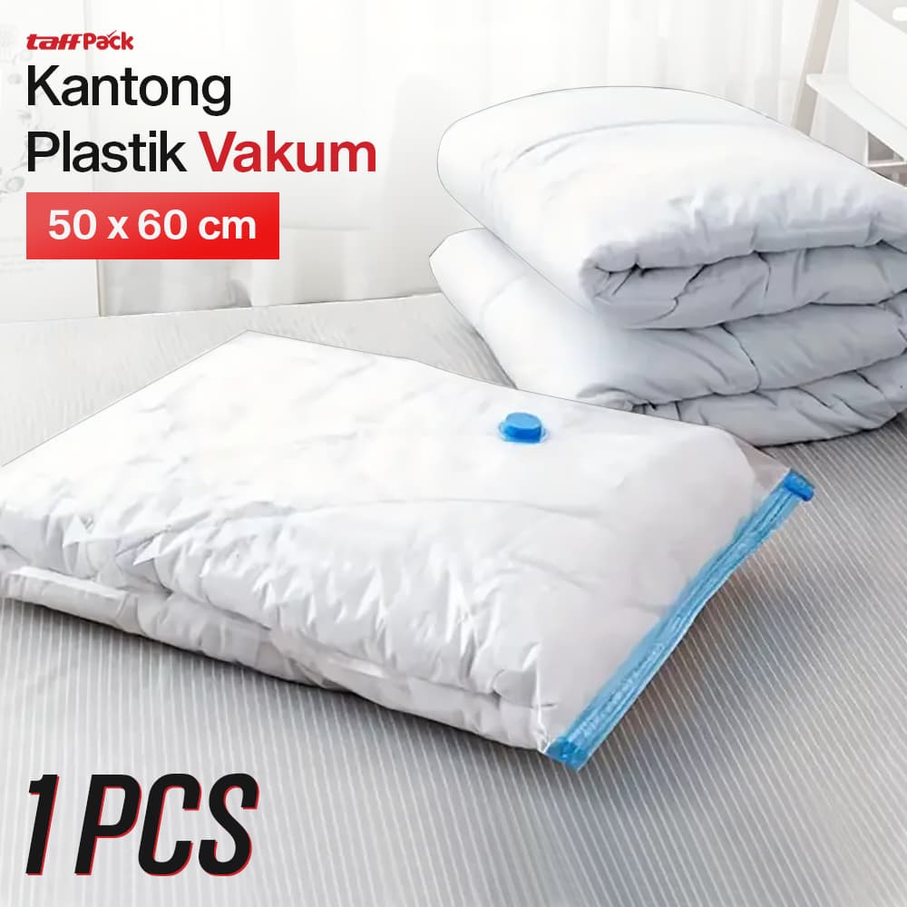 Kantong Plastik Vakum Pakaian Multifungsi Vacuum Bag 1 PCS