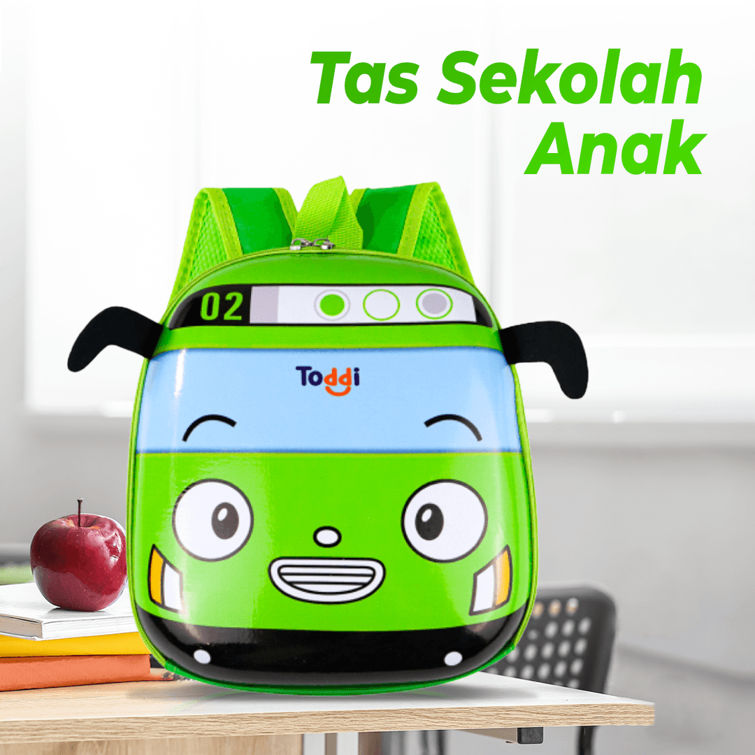 Tas Ransel Sekolah Anak Backpack Model Bus Tayo - Toddi Tas Ransel Sekolah Anak Backpack Model Bus Tayo - KC03 FB23GR_HIJAU Tas Ransel Sekolah Anak Backpack Model Bus Tayo - Toddi Tas Ransel Sekolah Anak Backpack Model Bus Tayo - KC03 FB23GR_HIJAU