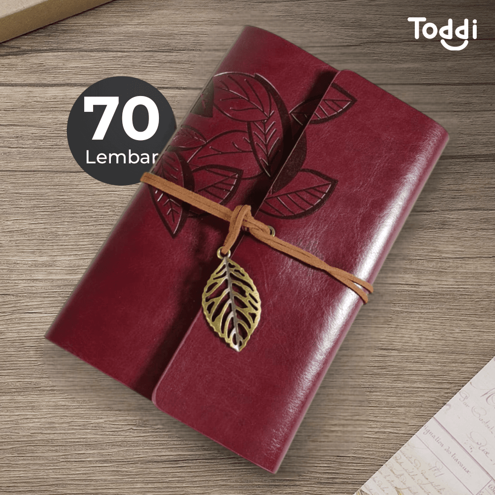 Buku Jurnal Leather Diary A6 70GSM 140 Halaman Blank