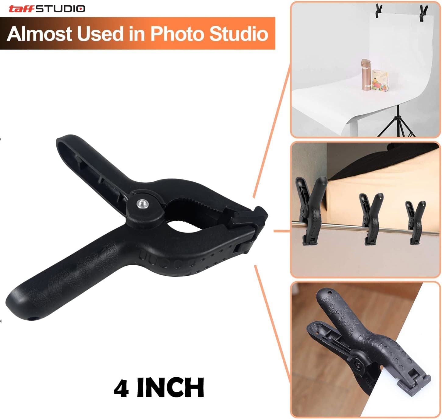 Klip Jepit Backdrop Studio Fotografi dan Papan Woodworking - TaffSTUDIO Klip Jepit Backdrop Studio Fotografi dan Papan Woodworking - PJ-11-6 CS1OBK_4_INCH_HITAM Klip Jepit Backdrop Studio Fotografi dan Papan Woodworking - TaffSTUDIO Klip Jepit Backdrop Studio Fotografi dan Papan Woodworking - PJ-11-6 CS1OBK_4_INCH_HITAM
