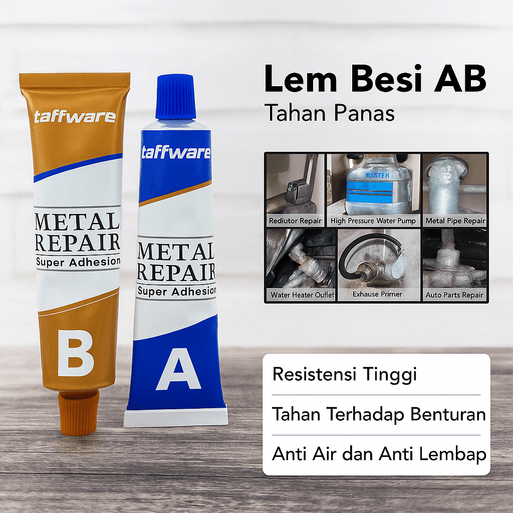 Lem Besi AB Tahan Panas Multifungsi Industrial Repair Glue
