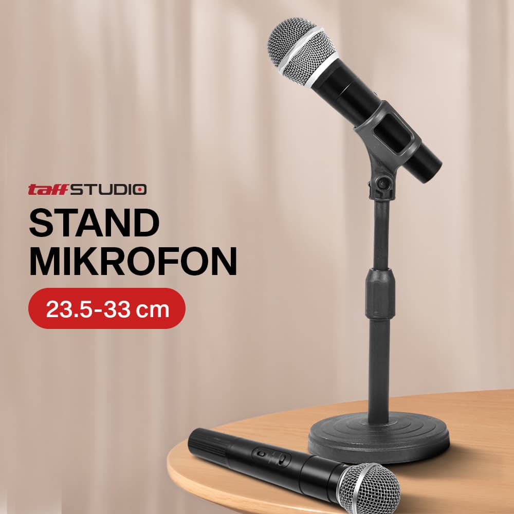 Stand Mikrofon Desktop Disc Microphone Adjustable Height