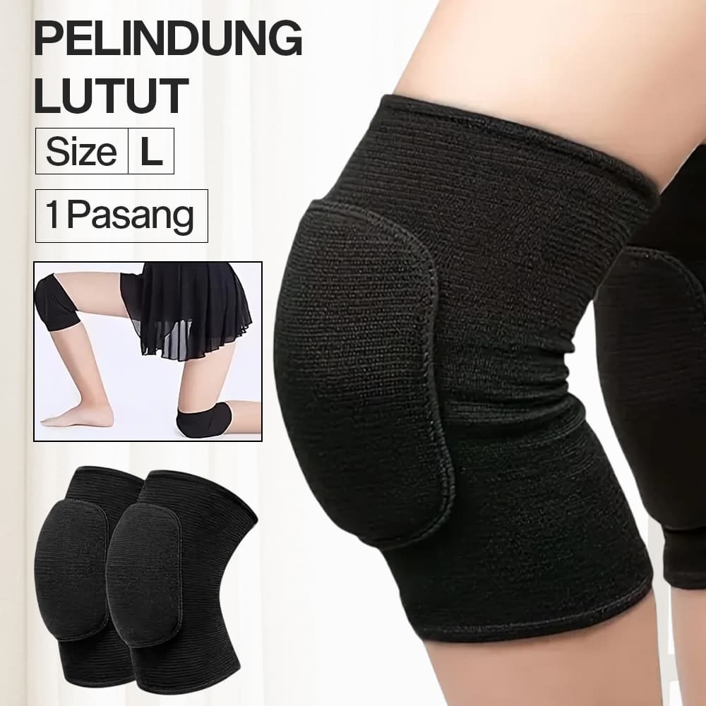 Pelindung Lutut Kaki Olahraga Sport Knee Pad Dewasa 1 Pasang - Karasu Deker Pelindung Lutut Adult Sport Kneepad Gym Fitness 1 Pair - INU63 HRG8BK_L_HITAM Pelindung Lutut Kaki Olahraga Sport Knee Pad Dewasa 1 Pasang - Karasu Deker Pelindung Lutut Adult Sport Kneepad Gym Fitness 1 Pair - INU63 HRG8BK_L_HITAM
