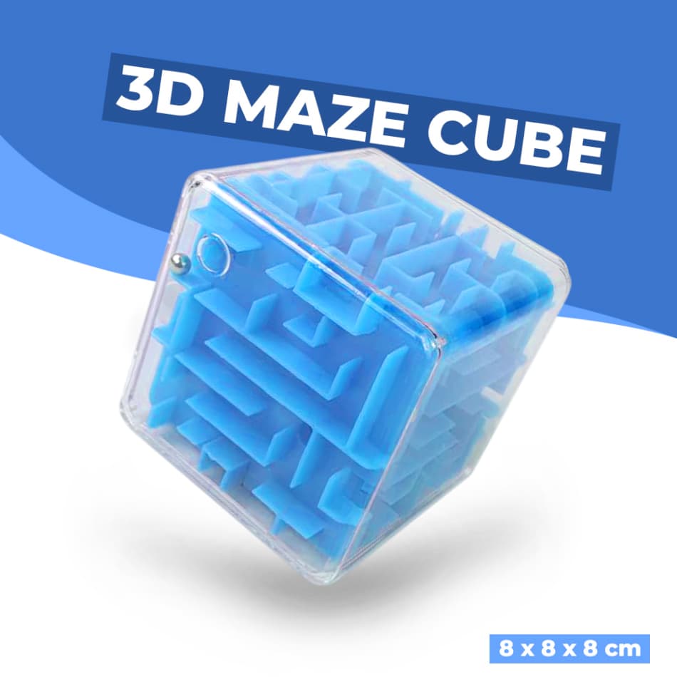 3D Maze Labyrinth Speed Puzzle Cube - UainCube 3D Maze Labyrinth Speed Puzzle Cube - 6178 THM5BL_BIRU 3D Maze Labyrinth Speed Puzzle Cube - UainCube 3D Maze Labyrinth Speed Puzzle Cube - 6178 THM5BL_BIRU