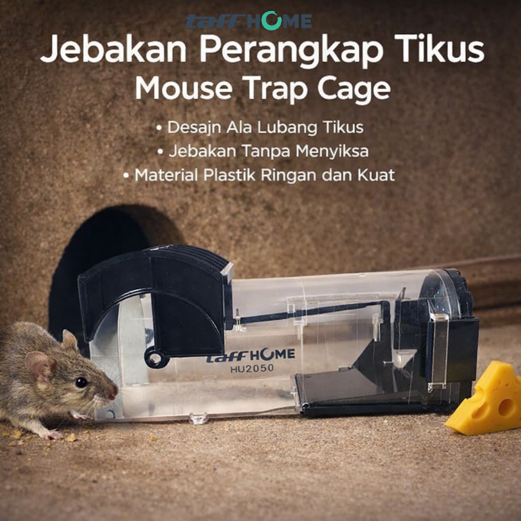 Jebakan Perangkap Tikus Mouse Trap Cage - TaffHOME Jebakan Perangkap Tikus Mousetrap Cage - HU2050 HXWKBK_HITAM Jebakan Perangkap Tikus Mouse Trap Cage - TaffHOME Jebakan Perangkap Tikus Mousetrap Cage - HU2050 HXWKBK_HITAM