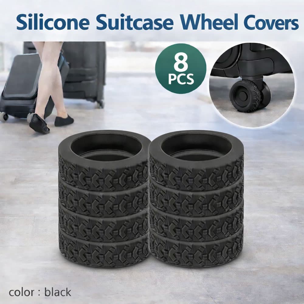 Pelindung Roda Koper Silikon Luggage Wheel Covers 8 PCS - PEAKINBAGS Pelindung Roda Koper Silikon Luggage Wheel Cover 8 PCS - PB-8 TPBHBK_HITAM Pelindung Roda Koper Silikon Luggage Wheel Covers 8 PCS - PEAKINBAGS Pelindung Roda Koper Silikon Luggage Wheel Cover 8 PCS - PB-8 TPBHBK_HITAM