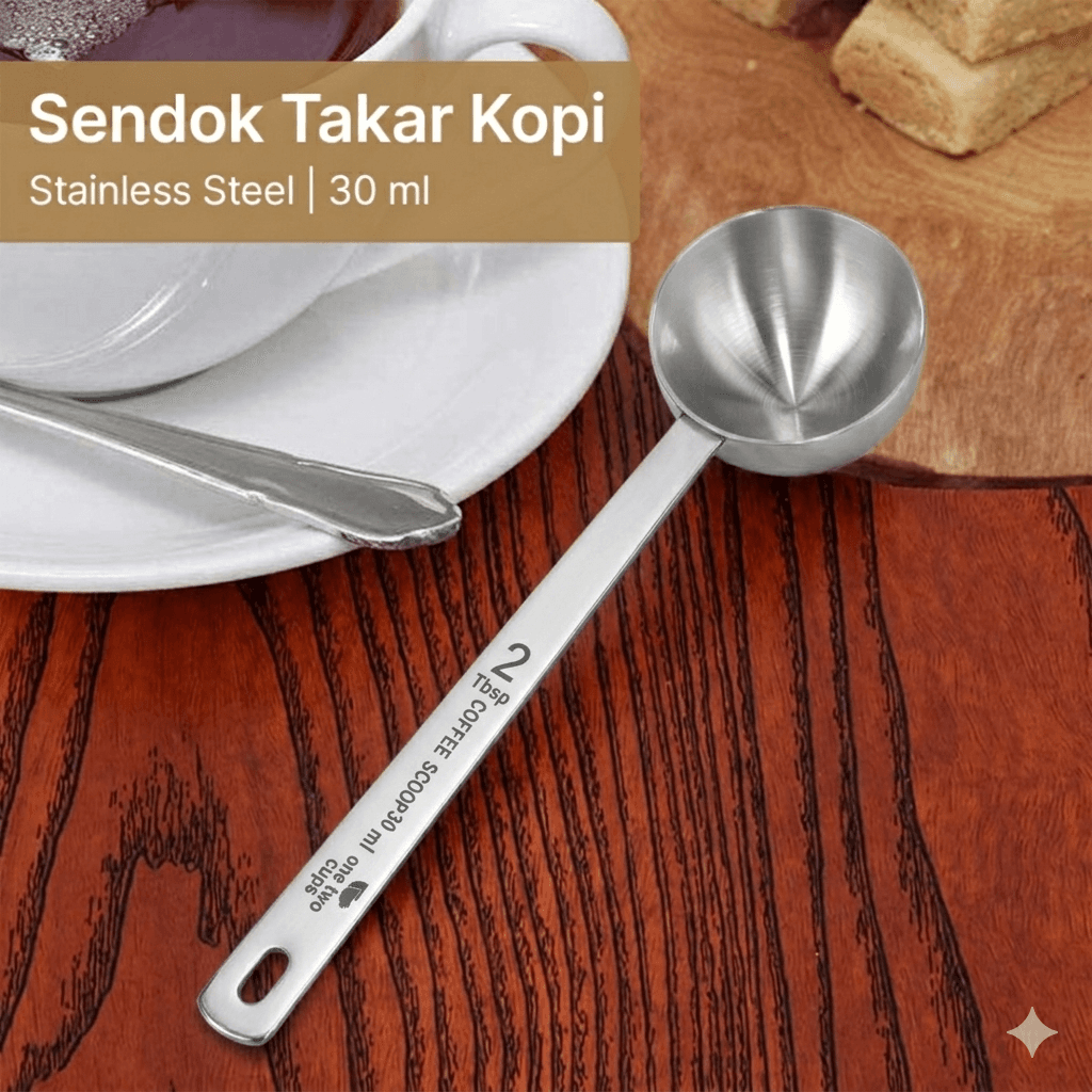 Sendok Takar Kopi Stainless Steel Coffee Measuring Spoon 30ml
