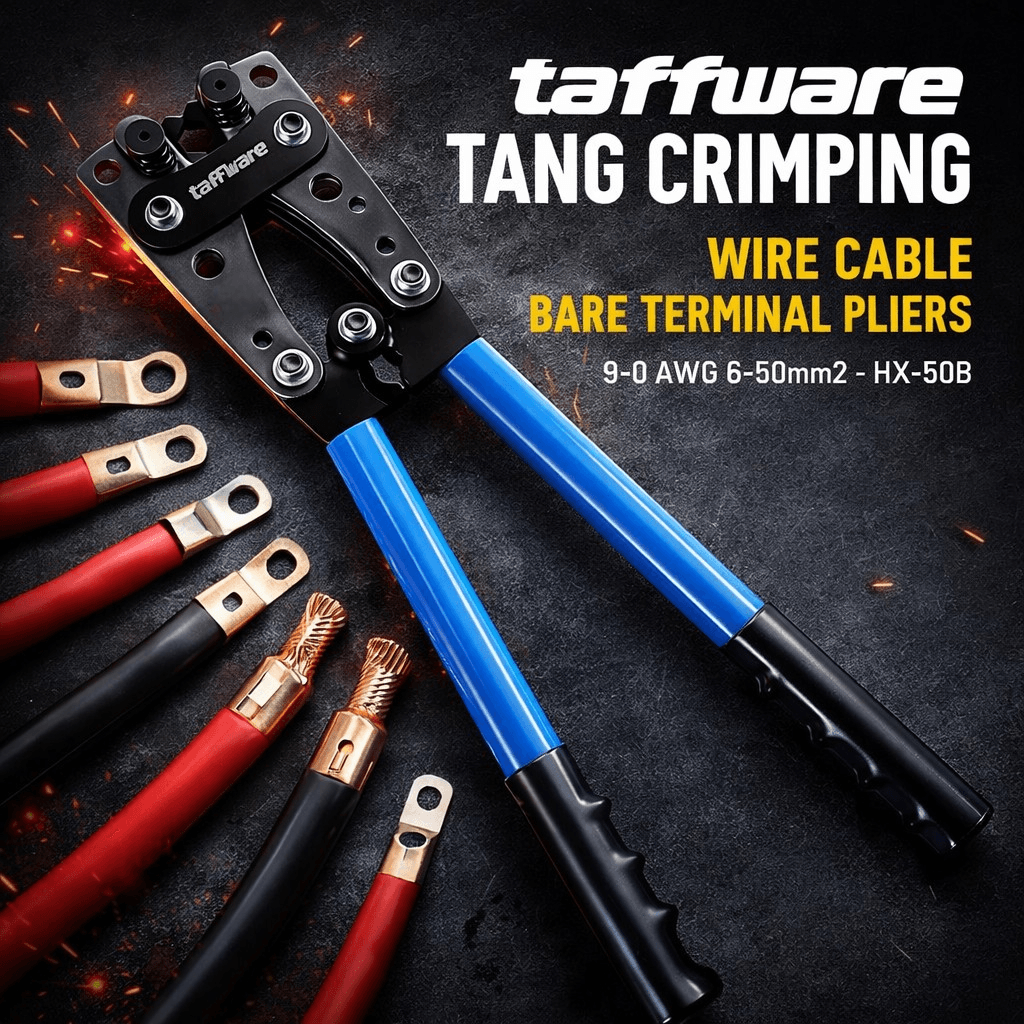 Tang Crimping Wire Cable Bare Terminal Pliers 9-0 AWG 6-50mm2