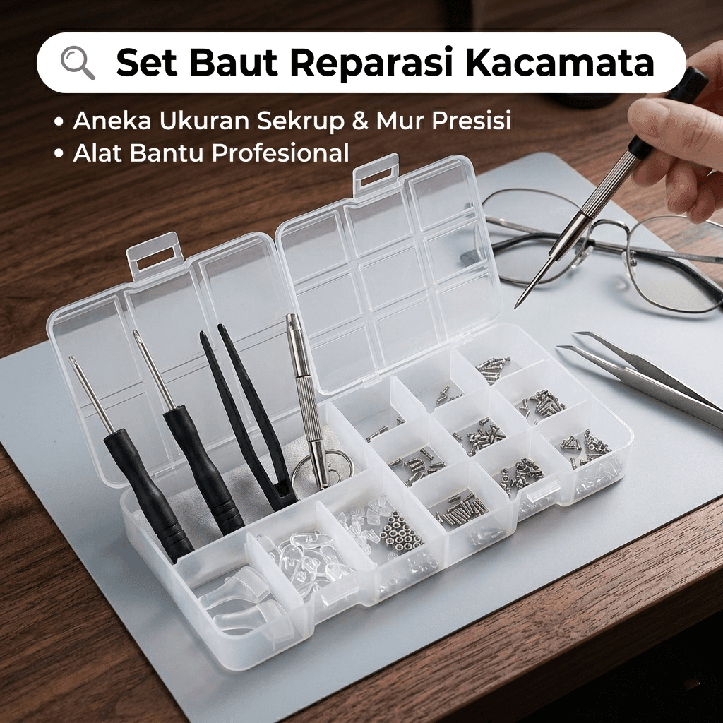 Set Baut Reparasi Kacamata Nose Pad Sunglasses Repair Screw - COLOUR MAX Set Baut Reparasi Kacamata Nose Pad Sunglasses Repair Screw - CM-400 FH97MC_MULTI_WARNA Set Baut Reparasi Kacamata Nose Pad Sunglasses Repair Screw - COLOUR MAX Set Baut Reparasi Kacamata Nose Pad Sunglasses Repair Screw - CM-400 FH97MC_MULTI_WARNA