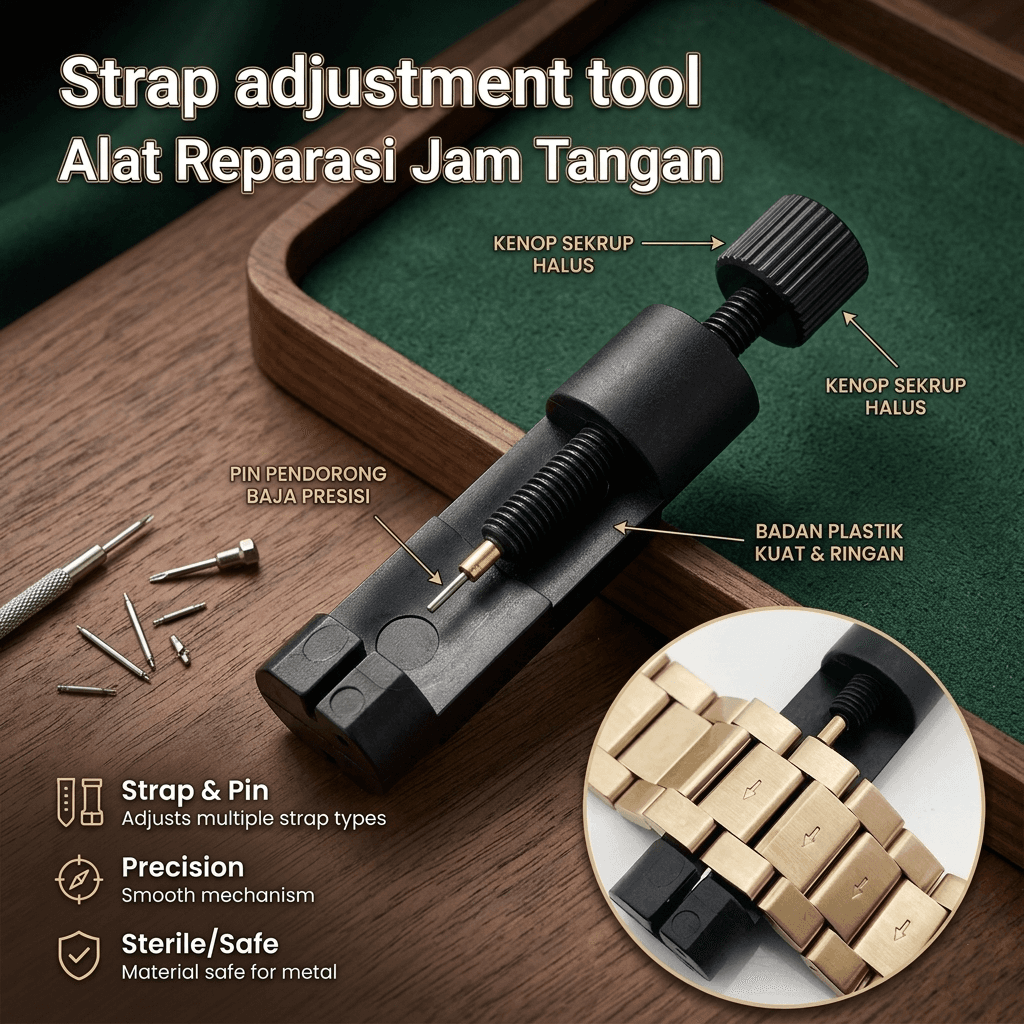Alat Reparasi Jam Tangan Watch Chain Pin Adjuster Kit - RUIMAS Alat Reparasi Jam Tangan Watch Chain Pin Adjuster Kit - RM224 OTEVBK_HITAM Alat Reparasi Jam Tangan Watch Chain Pin Adjuster Kit - RUIMAS Alat Reparasi Jam Tangan Watch Chain Pin Adjuster Kit - RM224 OTEVBK_HITAM