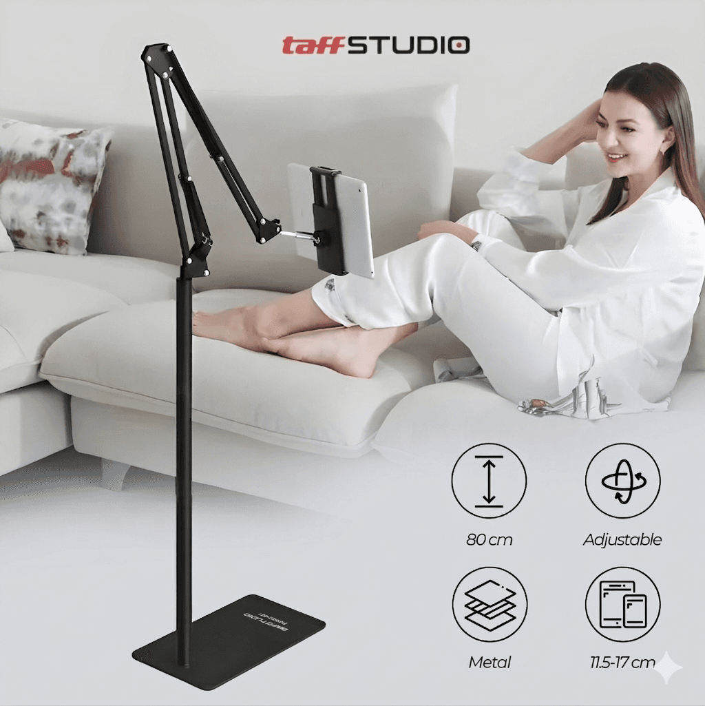 Floor Stand Lazypod Smartphone iPad Tablet Holder 134cm