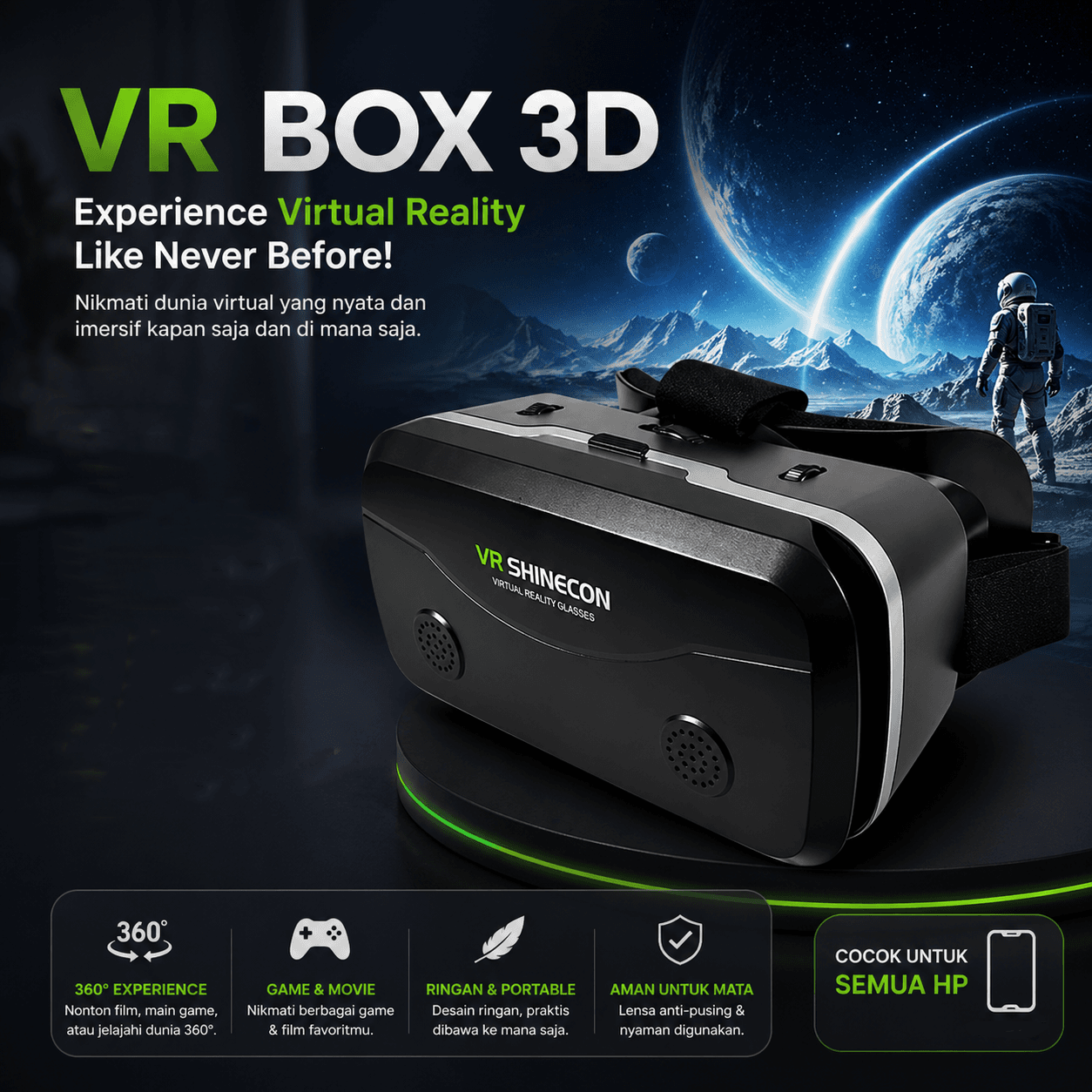 VR Box IMAX Giant Screen Virtual Reality Glasses