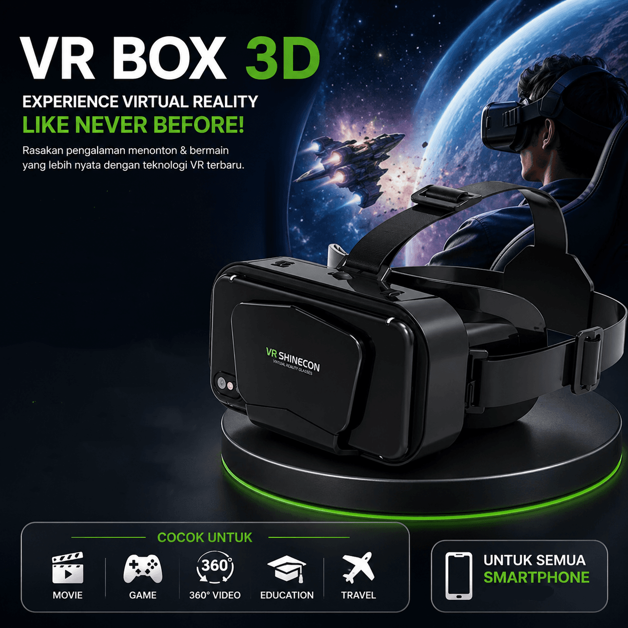 VR Box IMAX Giant Screen Virtual Reality Glasses