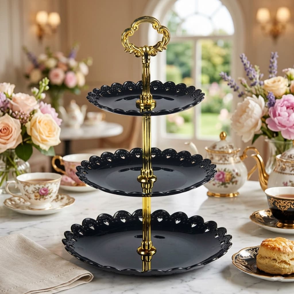 Rak Kue Susun 3 Tingkat Detachable Cake Stand Display