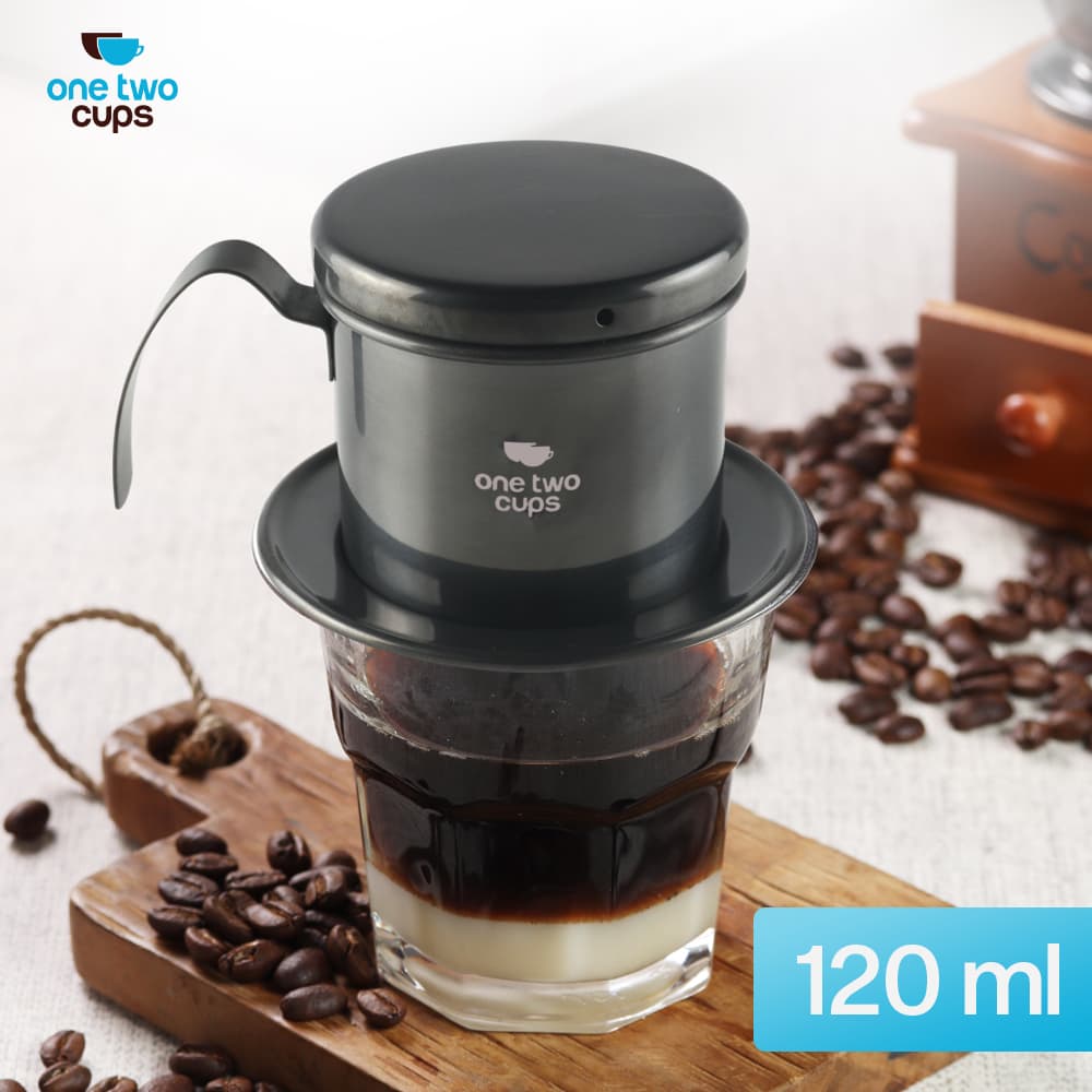 Vietnam Drip Coffee Filter Saringan Kopi Sekrup 120ml - One Two Cups Vietnam Drip Coffee Filter Saringan Kopi Sekrup 120ml - PF-304 HT1DBK_HITAM Vietnam Drip Coffee Filter Saringan Kopi Sekrup 120ml - One Two Cups Vietnam Drip Coffee Filter Saringan Kopi Sekrup 120ml - PF-304 HT1DBK_HITAM
