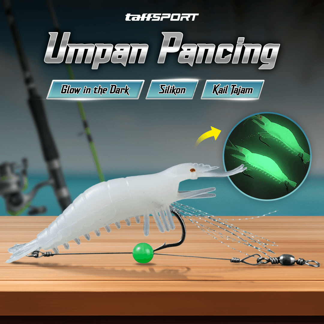 Umpan Pancing Udang Kecil Luminous Shrimp Soft Bait Lure