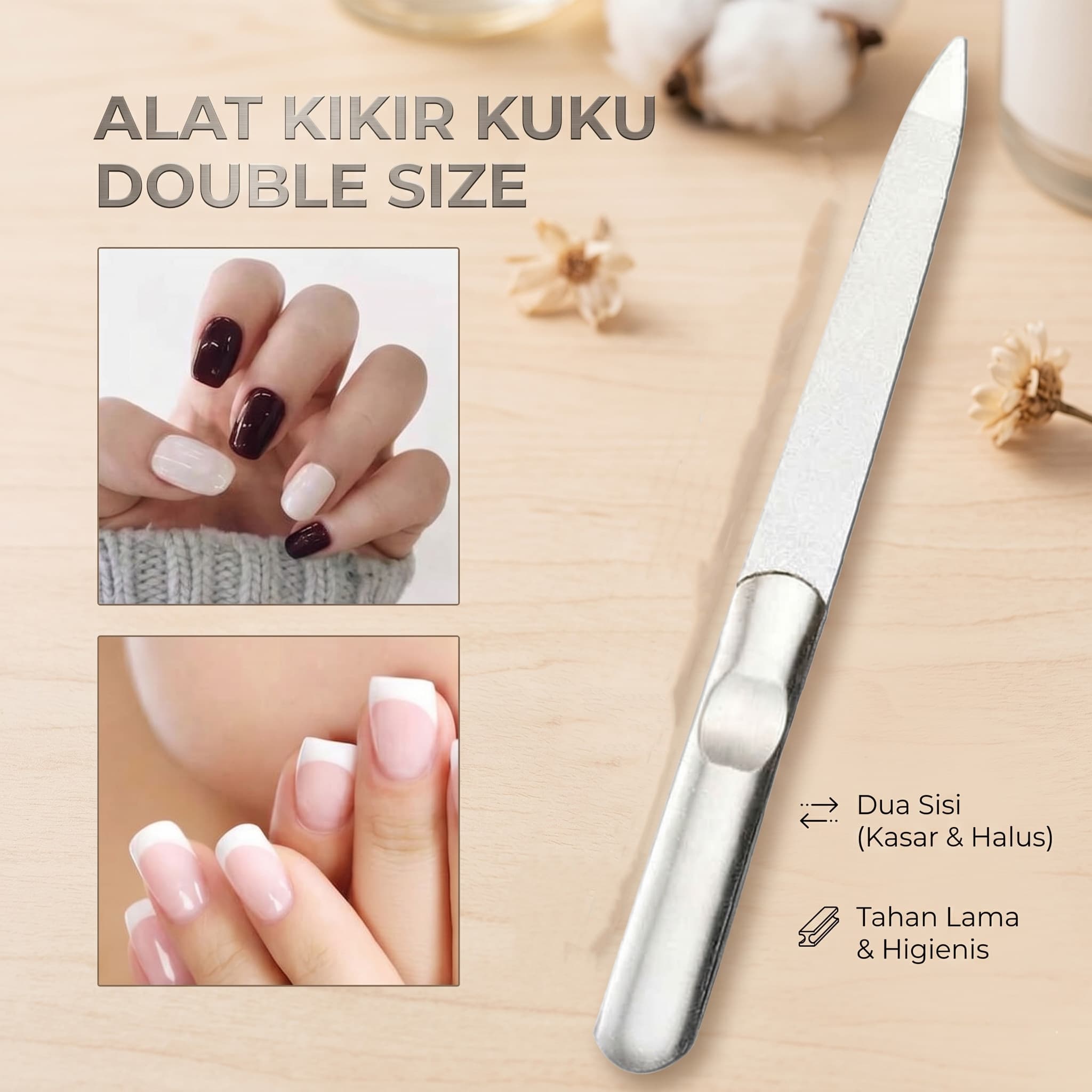 Alat Kikir Kuku Pengkilap Nano File Double Side Stainless - Biutte.co Alat Kikir Kuku Pengkilap Nano File Double Side Stainless - G95 HR7FSV_SILVER Alat Kikir Kuku Pengkilap Nano File Double Side Stainless - Biutte.co Alat Kikir Kuku Pengkilap Nano File Double Side Stainless - G95 HR7FSV_SILVER