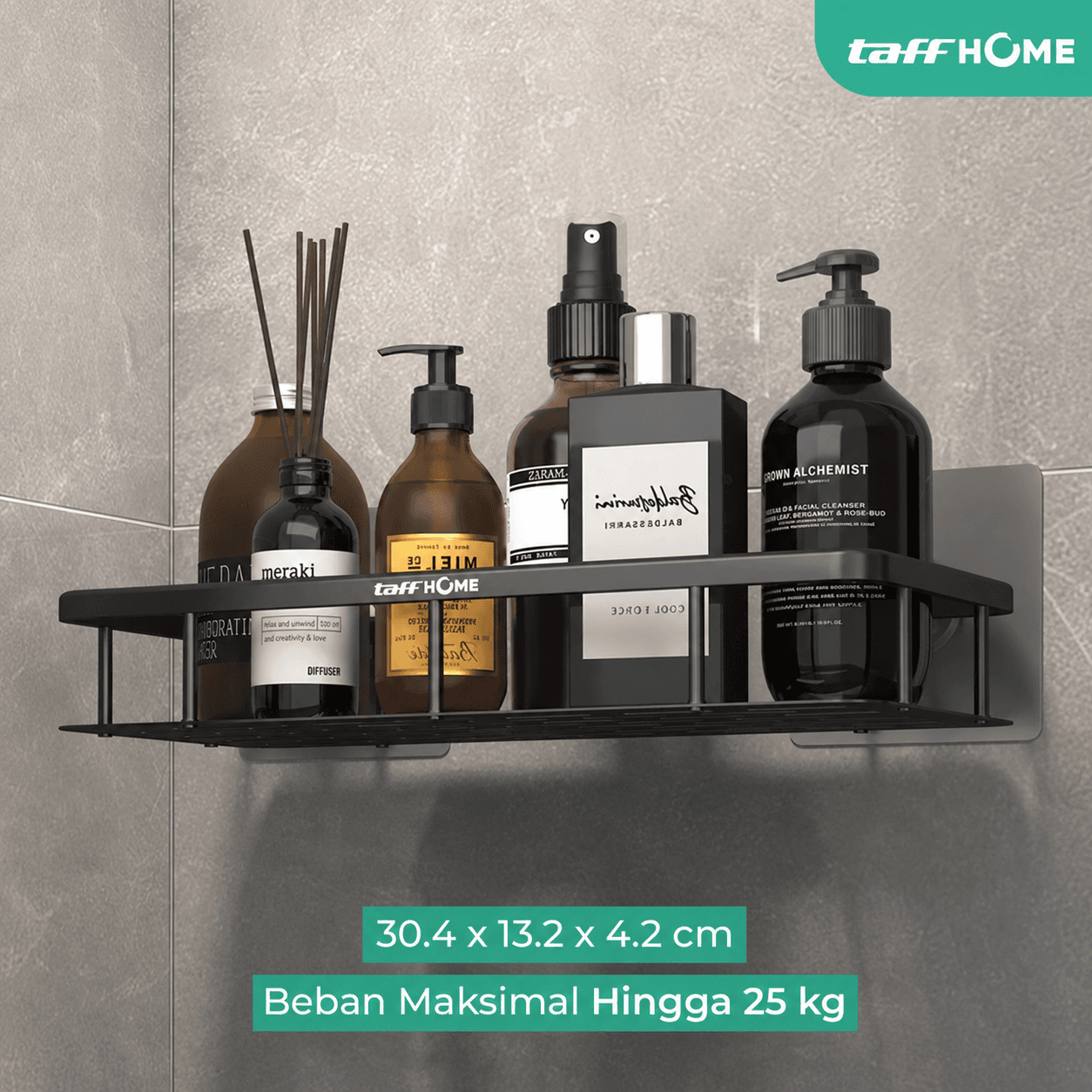 Rak Gantung Kamar Mandi Bathroom Organizer Rack Aluminium