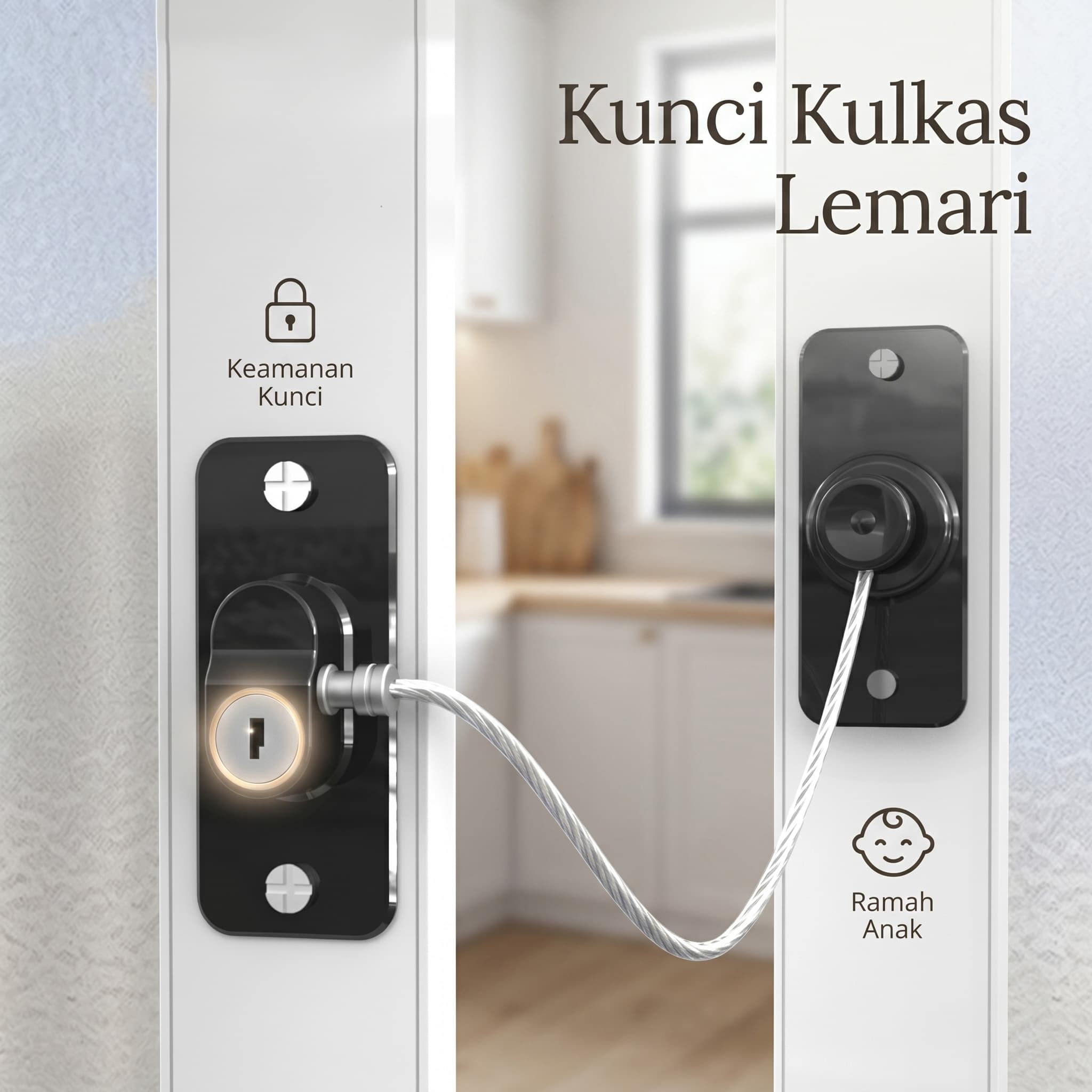Kunci Kulkas Lemari Laci Baby Safety Lock Key Adhesive - VOCCI Kunci Kulkas Lemari Laci Baby Safety Lock Key Adhesive - C1232 HT90BK_HITAM Kunci Kulkas Lemari Laci Baby Safety Lock Key Adhesive - VOCCI Kunci Kulkas Lemari Laci Baby Safety Lock Key Adhesive - C1232 HT90BK_HITAM