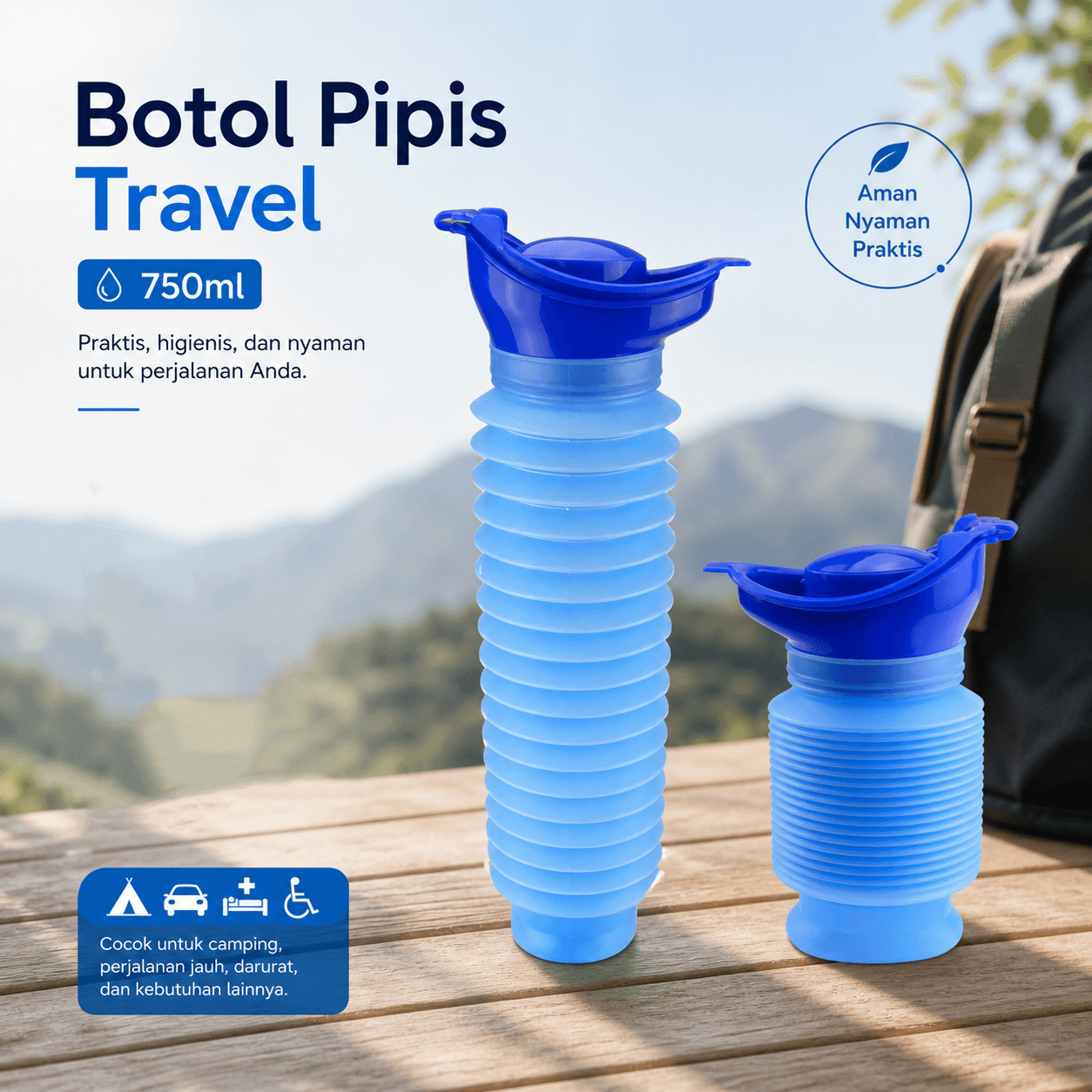 Botol Tempat Pipis Foldable Travel Pee Bottle 750ml - JIEMU Botol Tempat Pipis Foldable Travel Pee Bottle 750ml - PA341 HZQXBL_BIRU Botol Tempat Pipis Foldable Travel Pee Bottle 750ml - JIEMU Botol Tempat Pipis Foldable Travel Pee Bottle 750ml - PA341 HZQXBL_BIRU