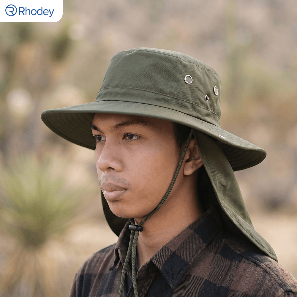 Topi Rimba Outdoor Anti UV Boonie Hat Nylon with Neck Flap - Rhodey Topi Rimba Anti UV Outdoor Nylon with Neck Flap Boonie Hat - PF005 FHA3AG_ARMY_GREEN Topi Rimba Outdoor Anti UV Boonie Hat Nylon with Neck Flap - Rhodey Topi Rimba Anti UV Outdoor Nylon with Neck Flap Boonie Hat - PF005 FHA3AG_ARMY_GREEN