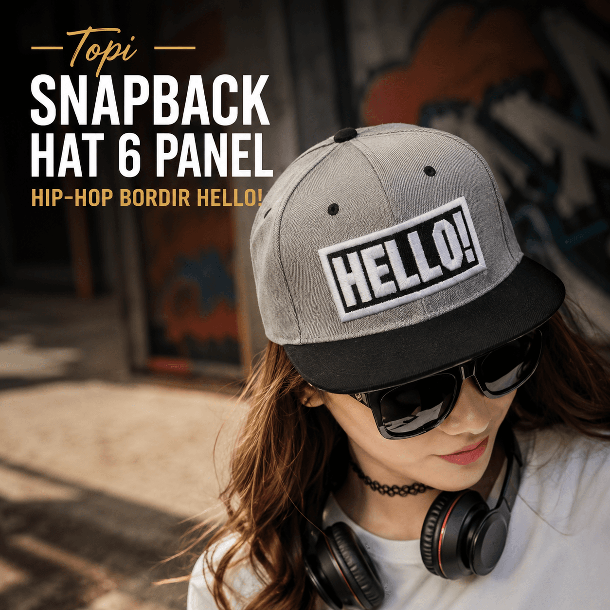Topi Snapback Hat Hip-Hop Casual Bordir Hello! - MLB Topi Snapback 6 Panel Hip-Hop Bordir Hello! Kain Akrilik Cap - M571 FHANKY_HITAM_GRAY Topi Snapback Hat Hip-Hop Casual Bordir Hello! - MLB Topi Snapback 6 Panel Hip-Hop Bordir Hello! Kain Akrilik Cap - M571 FHANKY_HITAM_GRAY
