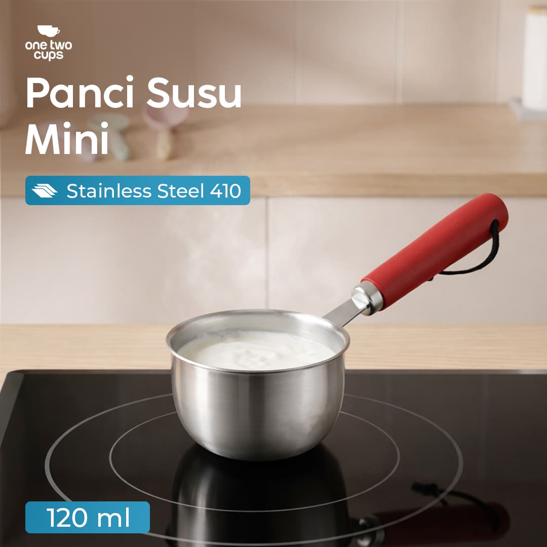 Panci Susu Mini Pan Stainless Steel 410 Dual Drainage
