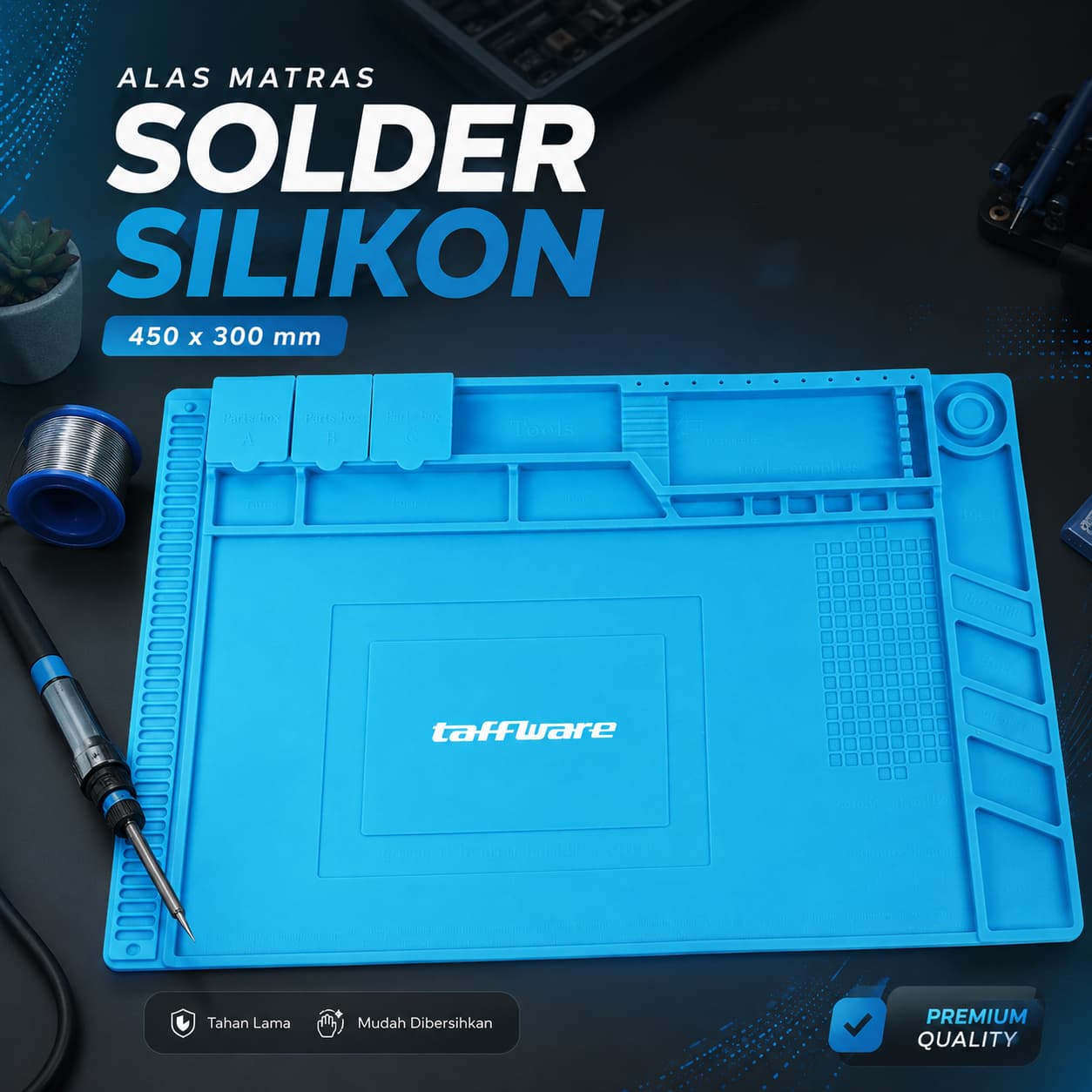 Alas Matras Solder Silikon Soldering Heat Resistant 450x300mm