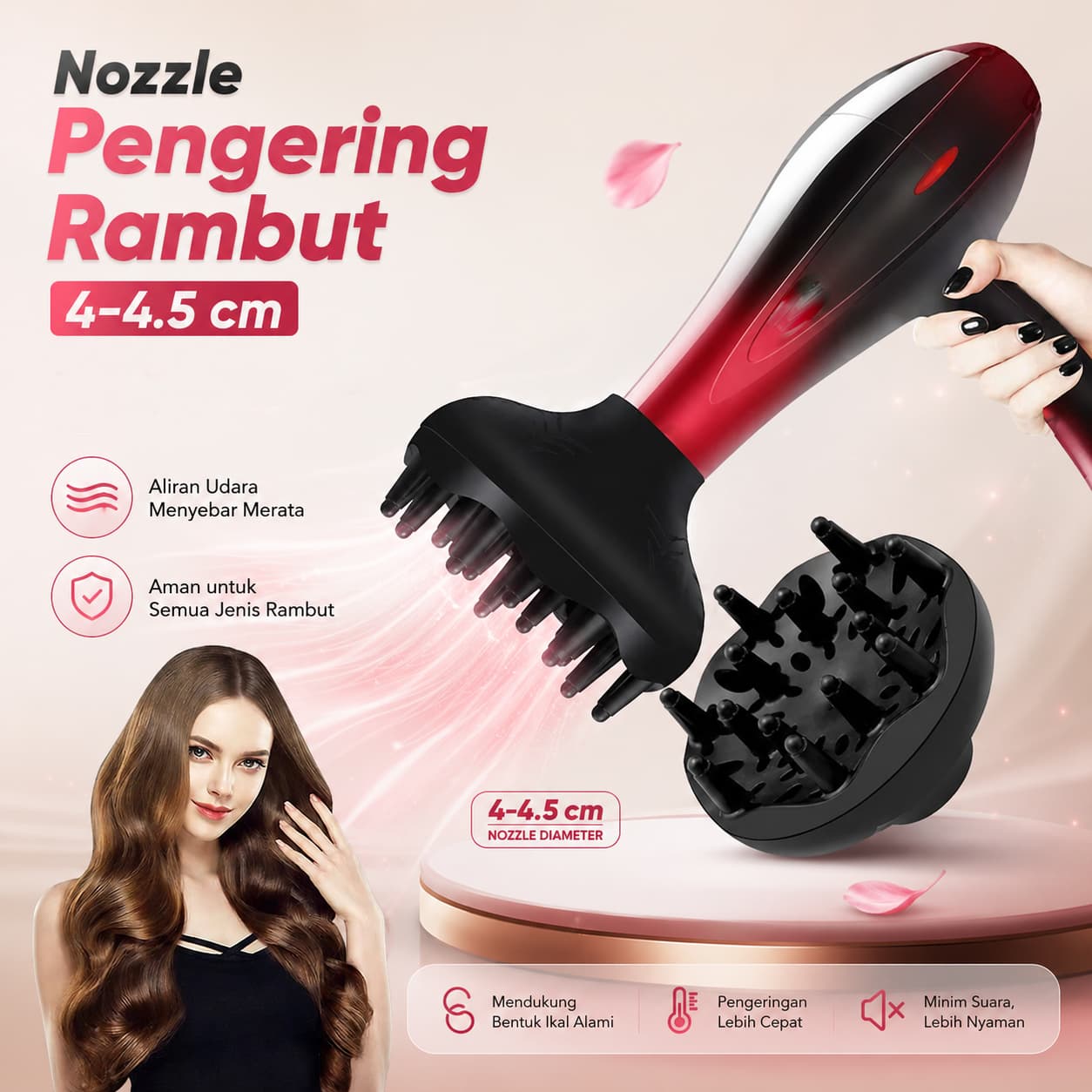 Diffuser Pengering Rambut Universal Hair Styling for Curly Hair - FMA Diffuser Pengering Rambut Universal Hair Styling for Curly Hair - FMAD OR1FBK_HITAM Diffuser Pengering Rambut Universal Hair Styling for Curly Hair - FMA Diffuser Pengering Rambut Universal Hair Styling for Curly Hair - FMAD OR1FBK_HITAM