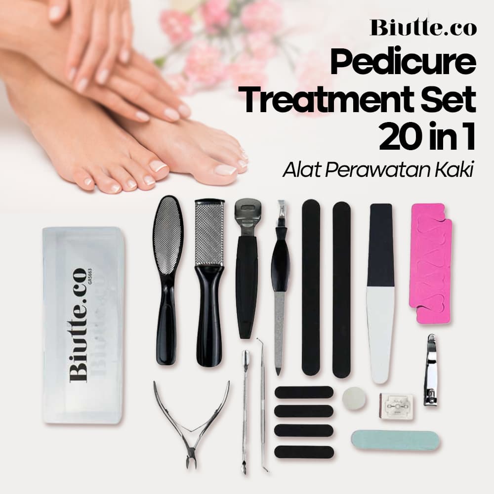 Alat Perawatan Kaki Pedicure Treatment Set 20 in 1