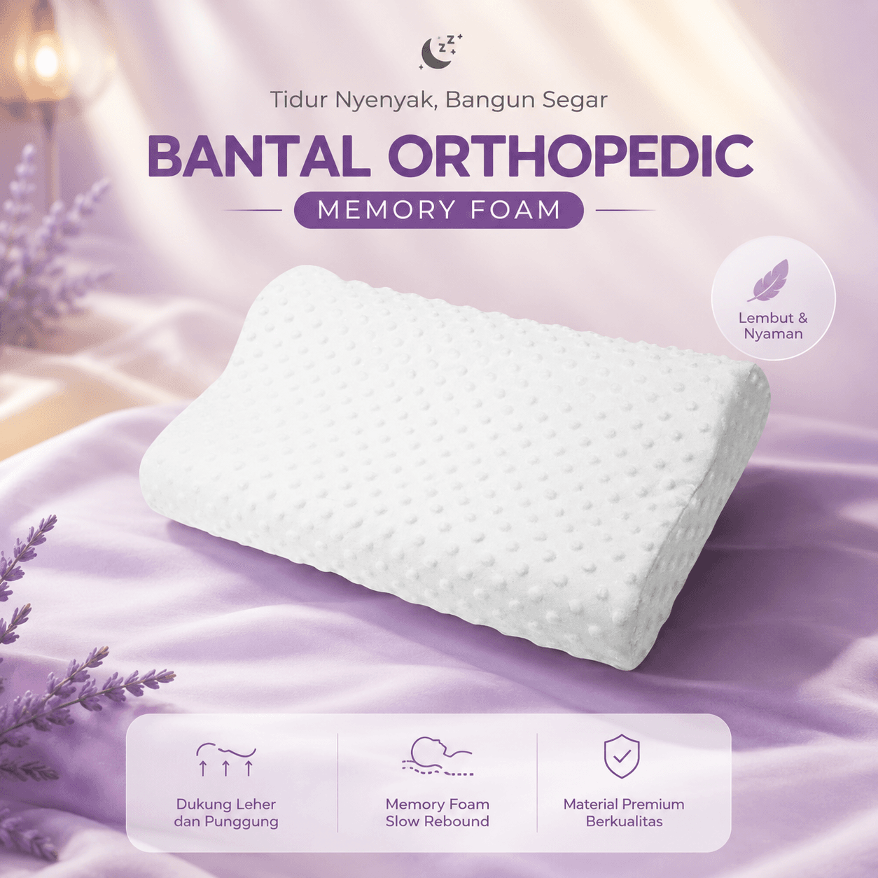 Bantal Orthopedic Memory Foam Slow Rebound - Bantal Orthopedic Memory Foam Slow Rebound - OPP10 HZPIWH_PUTIH Bantal Orthopedic Memory Foam Slow Rebound - Bantal Orthopedic Memory Foam Slow Rebound - OPP10 HZPIWH_PUTIH