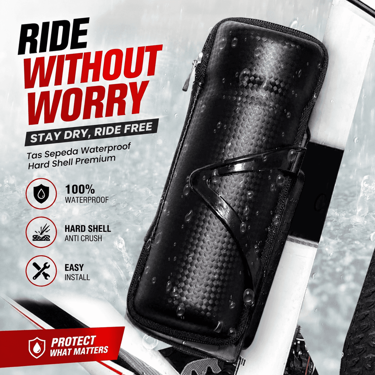 Tas Sepeda Waterproof Bag Bottle Cage Capsule Bag