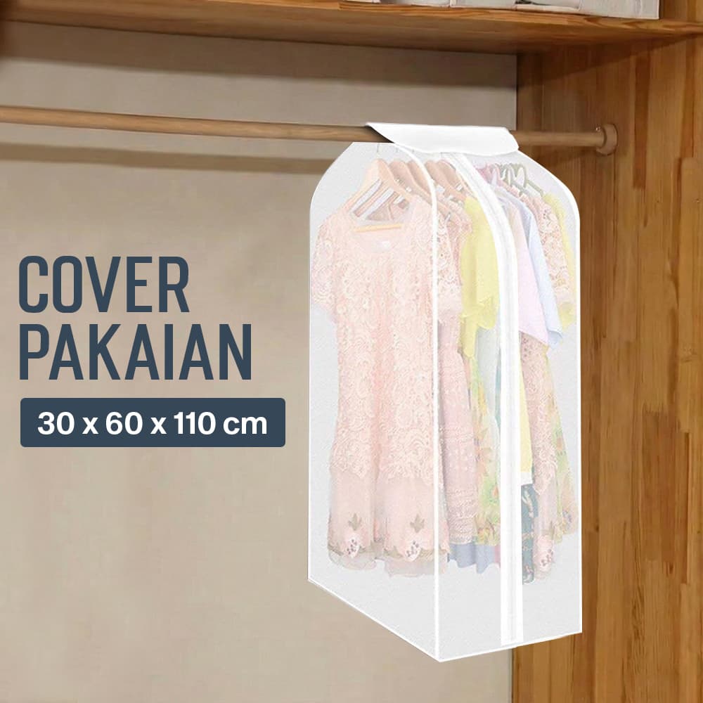 Cover Anti Debu Pakaian Dustproof Organizer 60x30x110cm