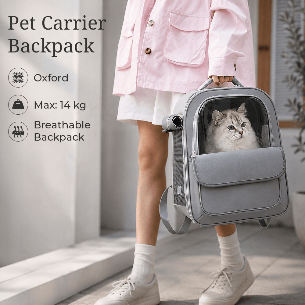 Tas Kucing Anjing Pet Cargo Breathable Backpack Travel - Moorpet Tas Kucing Anjing Pet Cargo Breathable Backpack Travel Oxford - M14 TP7CGY_GRAY Tas Kucing Anjing Pet Cargo Breathable Backpack Travel - Moorpet Tas Kucing Anjing Pet Cargo Breathable Backpack Travel Oxford - M14 TP7CGY_GRAY