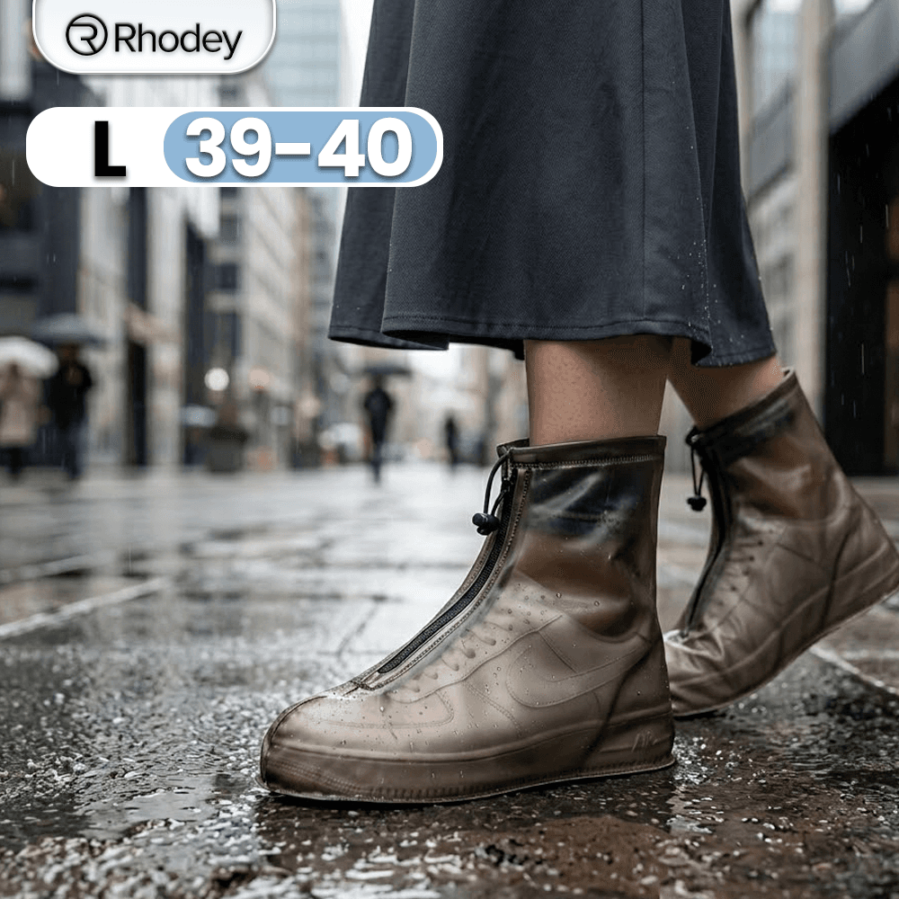 Cover Jas Hujan Sepatu Anti Air Bahan PVC Anti Slip - Rhodey Cover Pelindung Sepatu Anti Air Shoes Cover PVC with Zipper - F-203 ST02CF_L_COFFEE Cover Jas Hujan Sepatu Anti Air Bahan PVC Anti Slip - Rhodey Cover Pelindung Sepatu Anti Air Shoes Cover PVC with Zipper - F-203 ST02CF_L_COFFEE