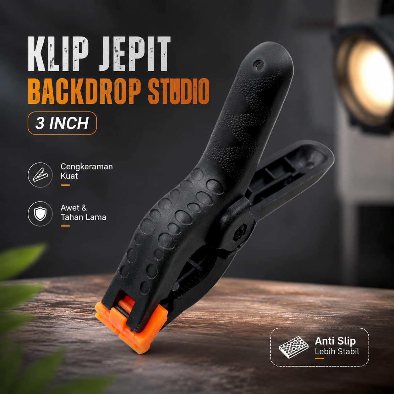 Klip Jepit Backdrop Studio Fotografi dan Papan Woodworking - TaffSTUDIO Klip Jepit Backdrop Studio Fotografi dan Papan Woodworking CS10BK_3_INCH_HITAM Klip Jepit Backdrop Studio Fotografi dan Papan Woodworking - TaffSTUDIO Klip Jepit Backdrop Studio Fotografi dan Papan Woodworking CS10BK_3_INCH_HITAM