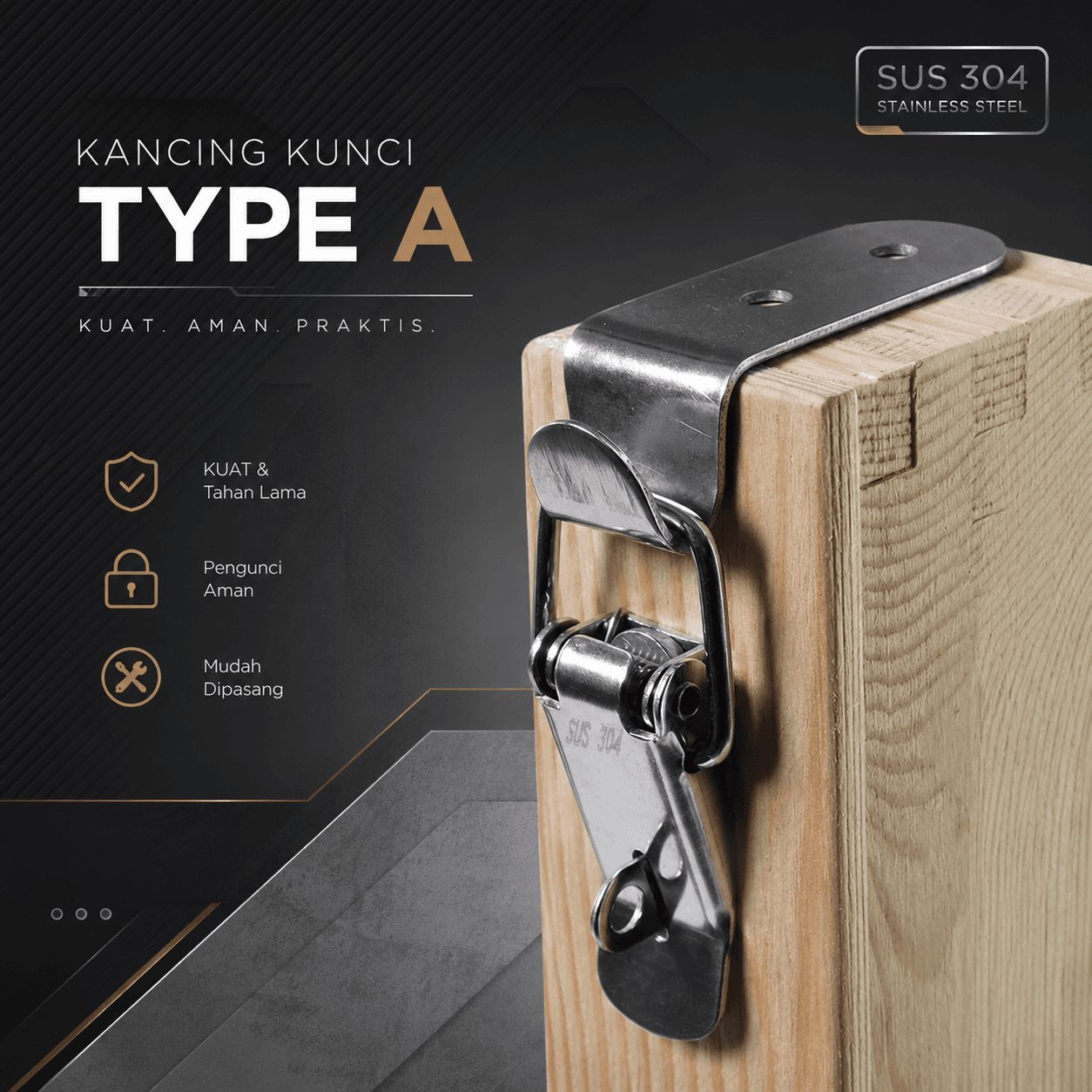 Kaitan Peti Grendel Koper Kabinet Spring Lock Loaded Buckle - Taffware Kancing Kunci Kaitan Peti Kabinet Spring Lock Loaded Buckle - A3 HT1CSV_TYPE_A_SILVER Kaitan Peti Grendel Koper Kabinet Spring Lock Loaded Buckle - Taffware Kancing Kunci Kaitan Peti Kabinet Spring Lock Loaded Buckle - A3 HT1CSV_TYPE_A_SILVER