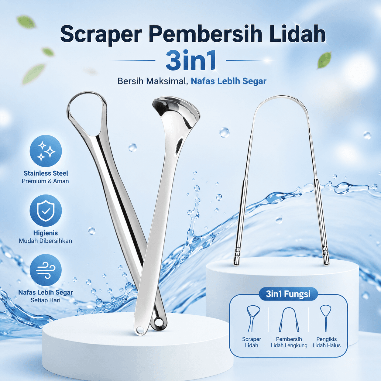 Set Pembersih Lidah 3in1 Tongue Oral Scraper Cleaner - Biutte.co Set Pembersih Lidah 3in1 Tongue Oral Scraper Cleaner - LO33 HA7ASV_SILVER Set Pembersih Lidah 3in1 Tongue Oral Scraper Cleaner - Biutte.co Set Pembersih Lidah 3in1 Tongue Oral Scraper Cleaner - LO33 HA7ASV_SILVER