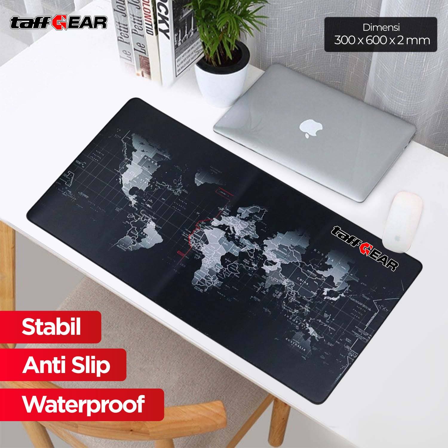 Gaming Mouse Pad Desk Mat Motif Peta Dunia