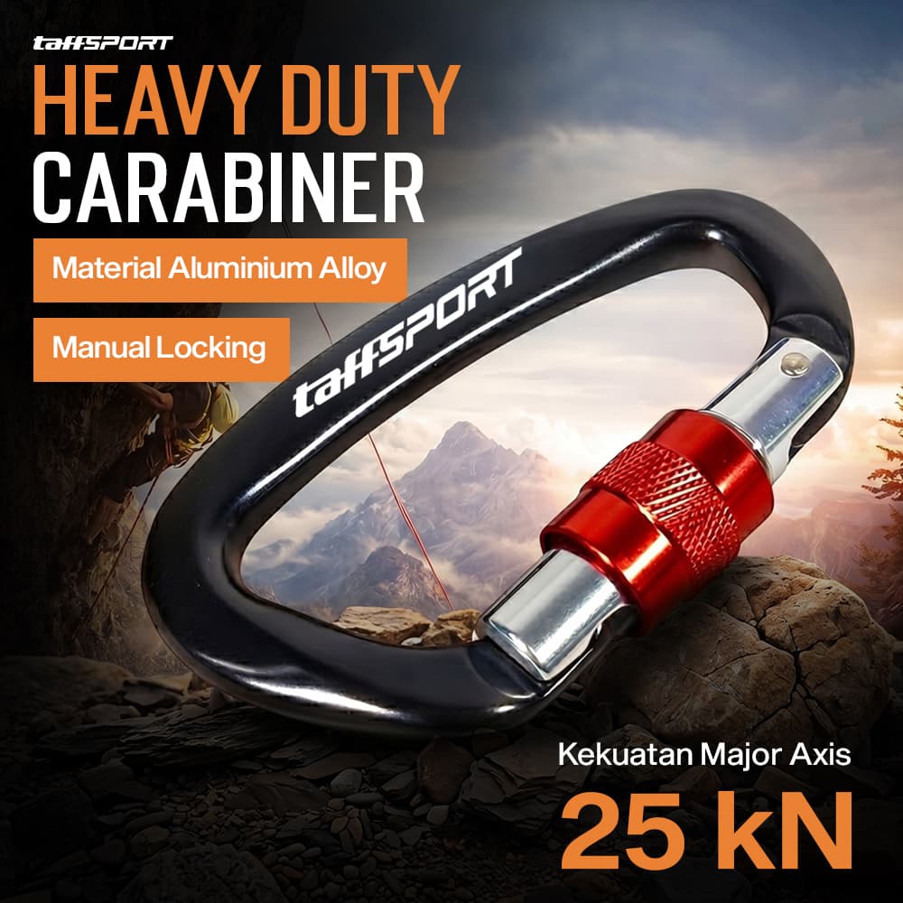 Carabiner Aluminium Professional Heavy-Duty Locking