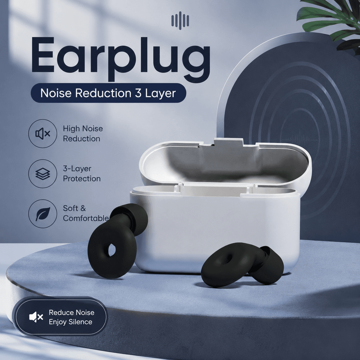 Penutup Telinga Earplug 3 Layer Noise Reduction Waterproof - MERALL Penutup Telinga Earplug 3 Layer Noise Reduction Waterproof - M3 HRAHBK_HITAM Penutup Telinga Earplug 3 Layer Noise Reduction Waterproof - MERALL Penutup Telinga Earplug 3 Layer Noise Reduction Waterproof - M3 HRAHBK_HITAM