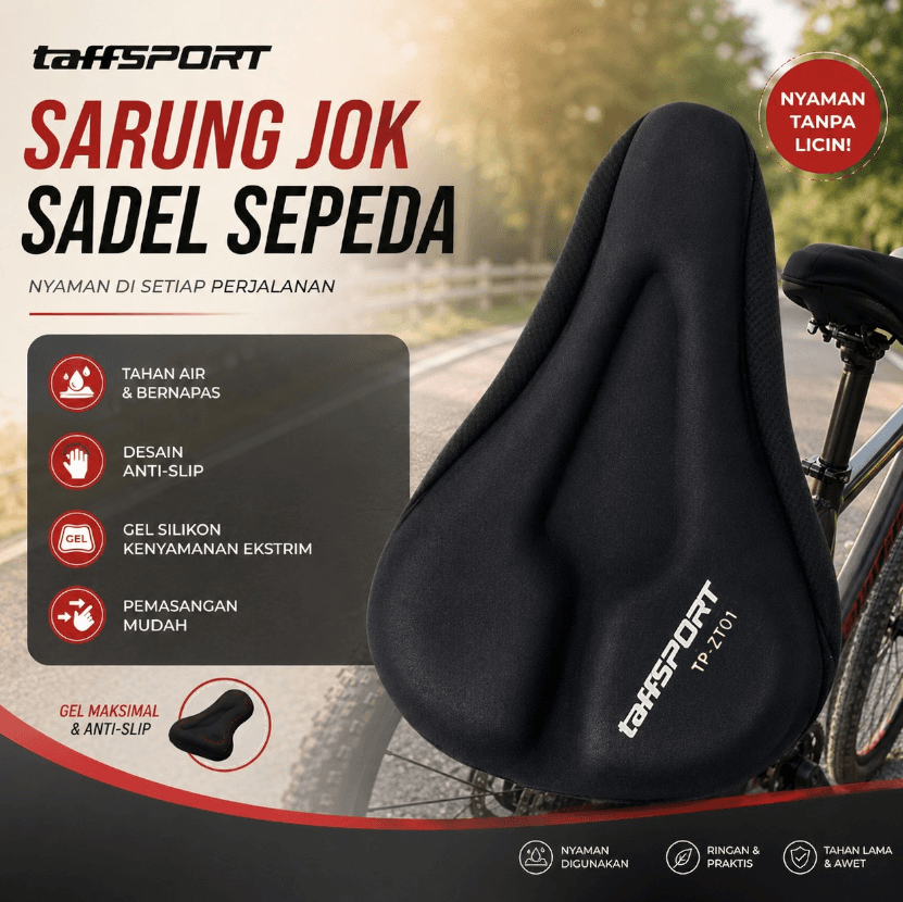 Sarung Jok Sadel Sepeda 3D Silicone Gel