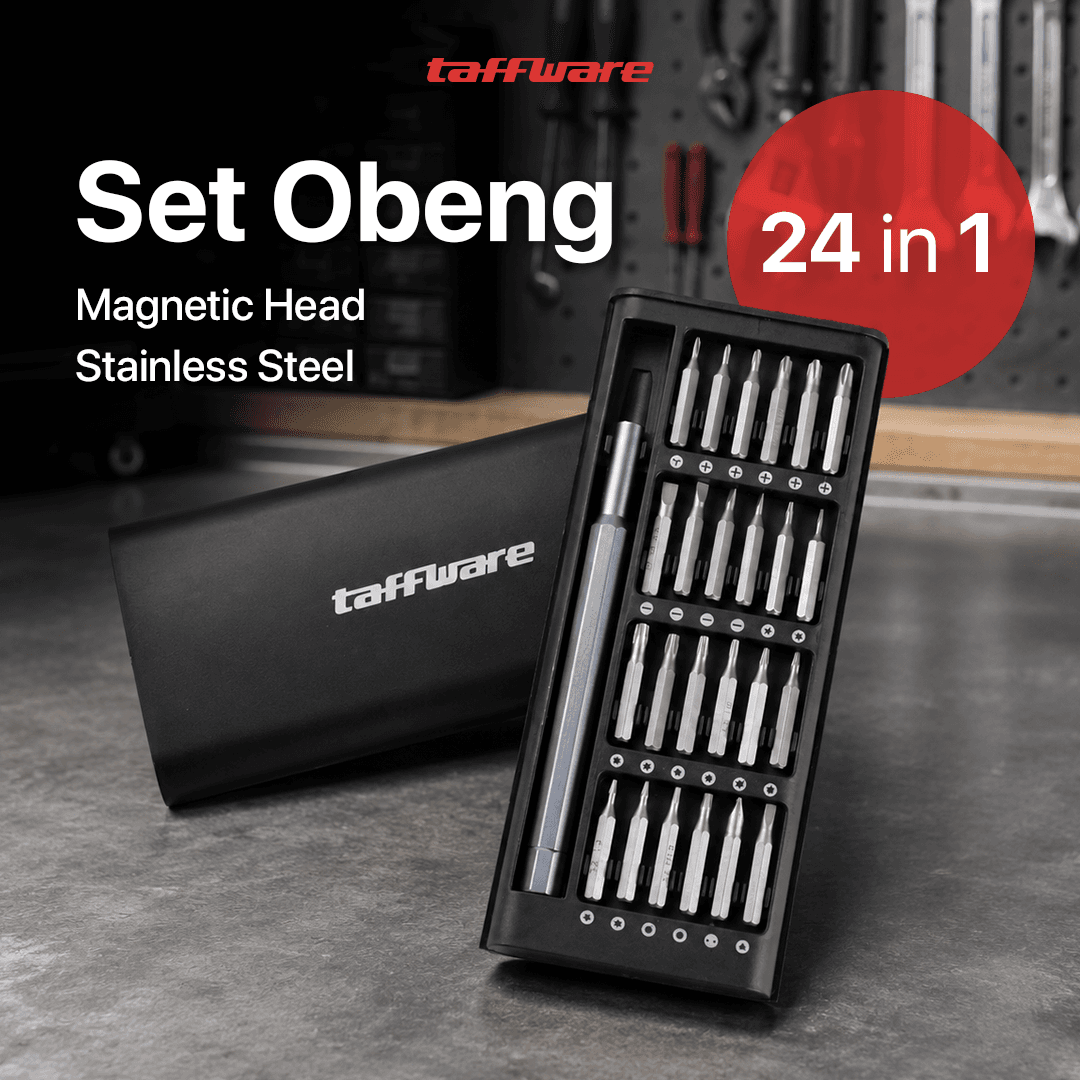 Obeng Set Premium Precision Screwdriver Magnetic Bits 24in1