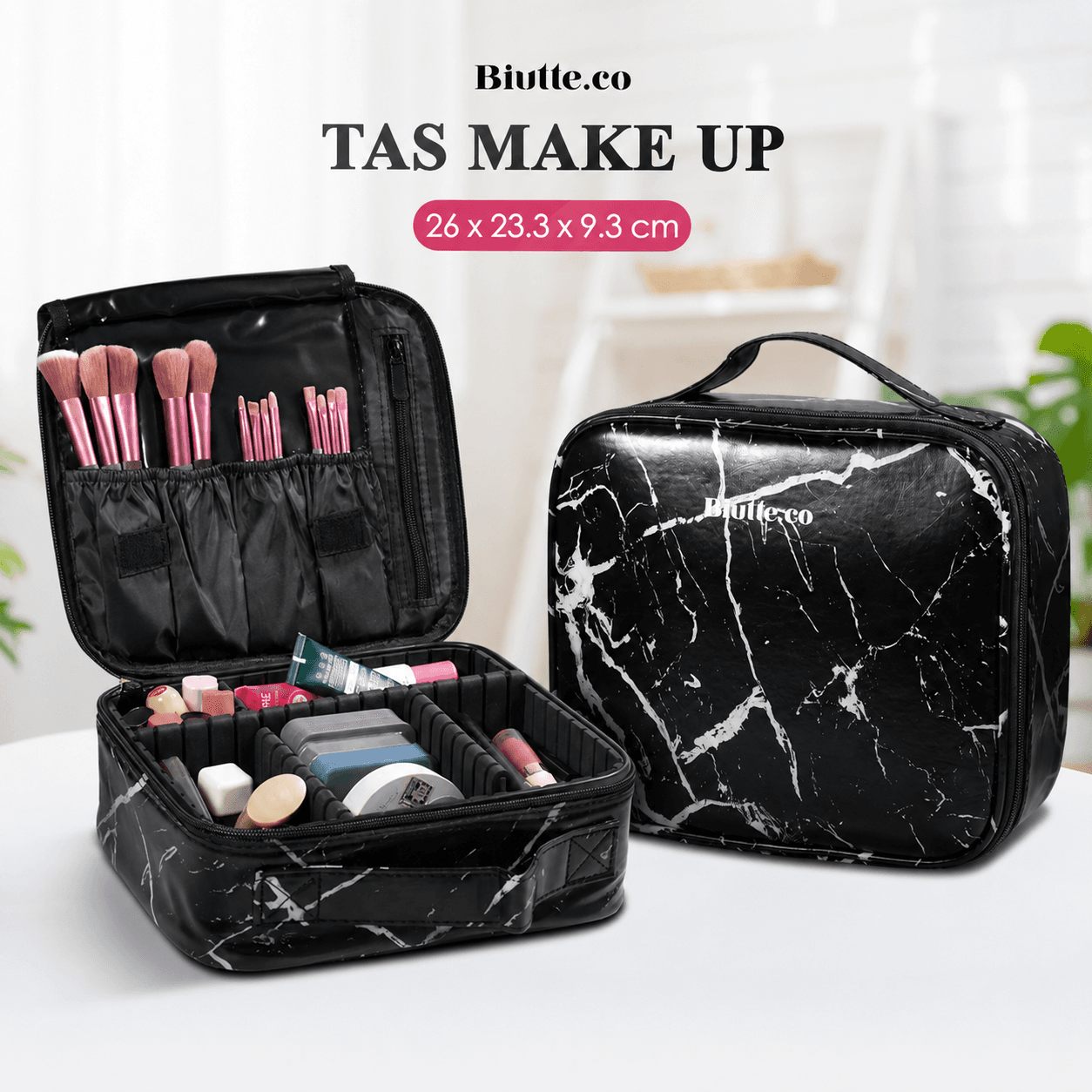 Tas Koper Kosmetik Alat Make Up Artist Travel Portable Kapasitas Besar