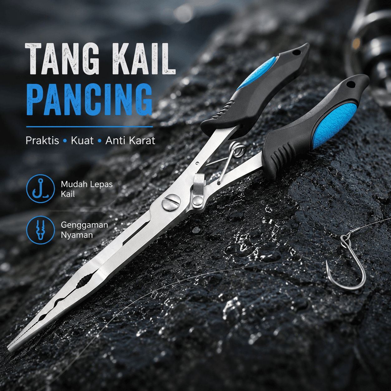 Tang Kail Pancing Gunting Pemotong Fishing Hook Remover