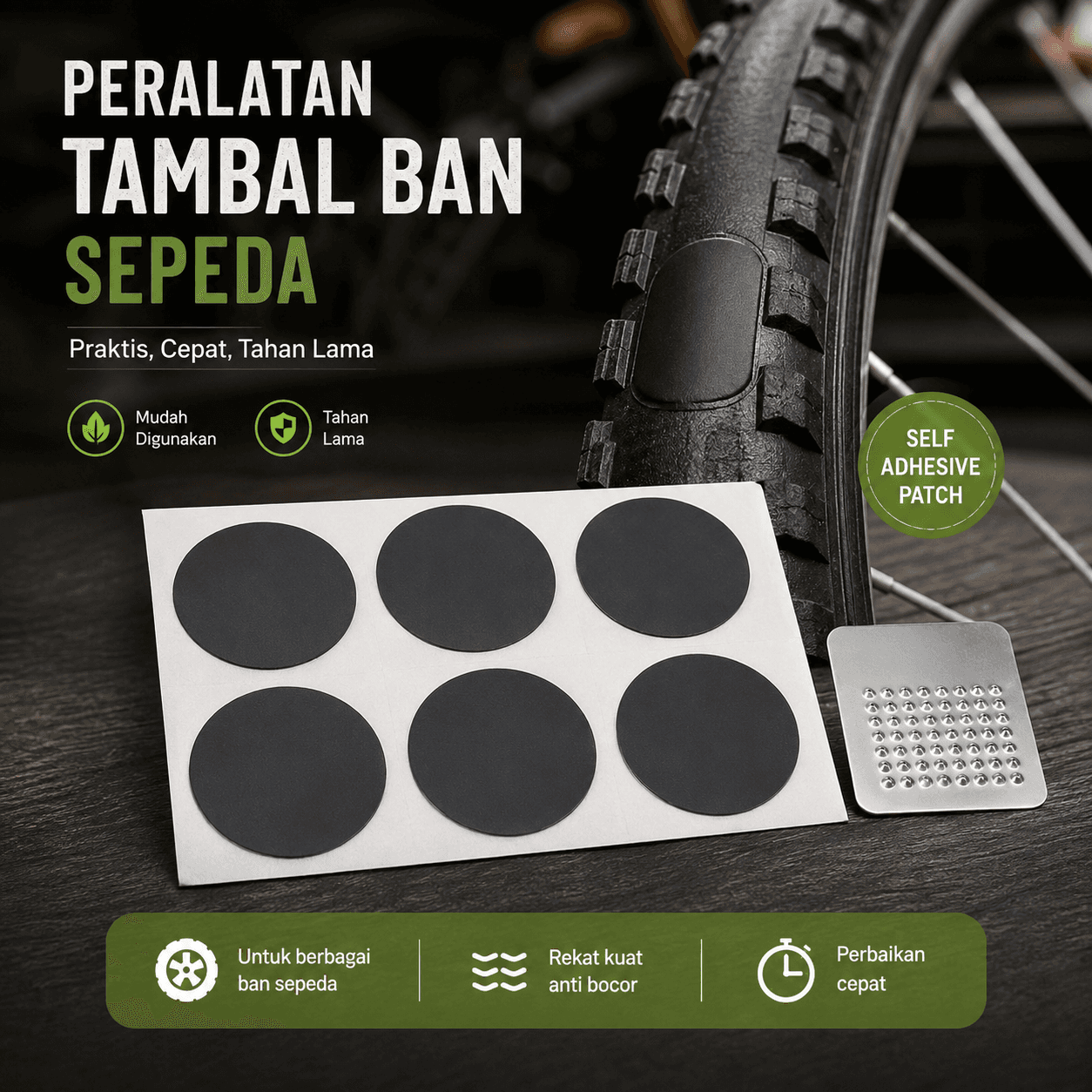 Portable Tambal Ban Sepeda Tire Repair Kit - Peralatan Portable Tambal Ban Sepeda Tire Repair Kit - GJ2001 SE1IXX_NO_COLOR Portable Tambal Ban Sepeda Tire Repair Kit - Peralatan Portable Tambal Ban Sepeda Tire Repair Kit - GJ2001 SE1IXX_NO_COLOR