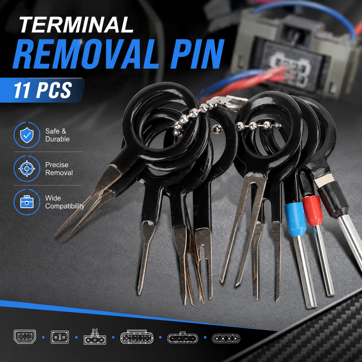 Terminal Removal Tools Pin Extractor Kit 11 PCS